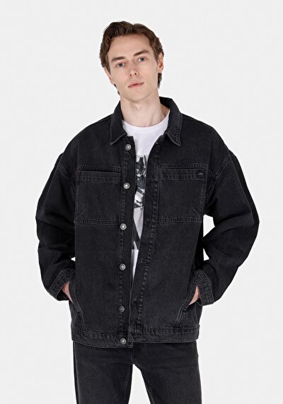 صورة من أسود للرجال جاكيت سترة