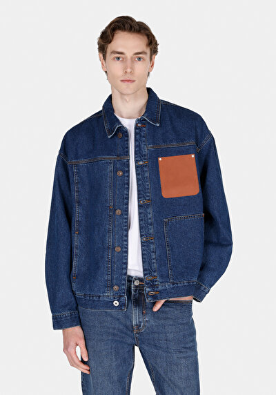 صورة من أزرق للرجال جاكيت سترة