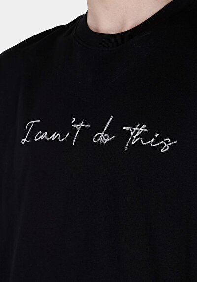 صورة من أسود للرجال تي شيرت بأكمام قصيرة