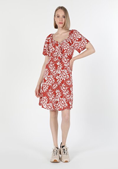 اعرض التفاصيل لـ فستان نسائي بني ضيق