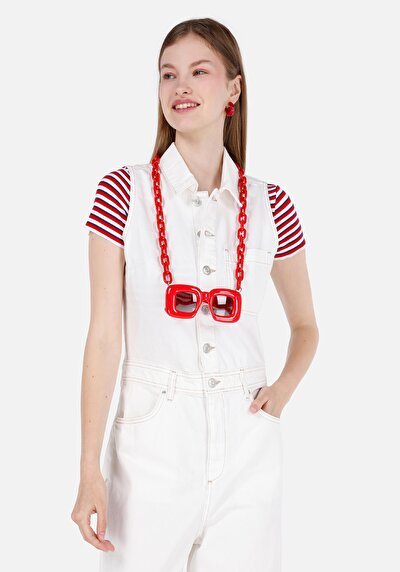 اعرض التفاصيل لـ   جينز أبيض نسائي