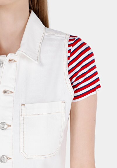 اعرض التفاصيل لـ   جينز أبيض نسائي