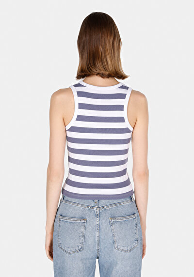 اعرض التفاصيل لـ سليم فيت بلوزة دبابة نسائية زرقاء