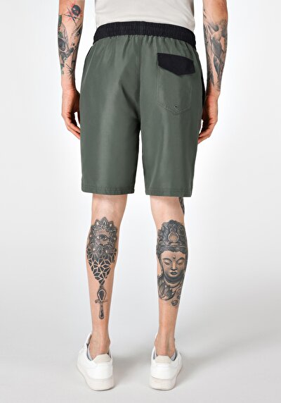 اعرض التفاصيل لـ شورت سباحة أخضر رجالي سليم فيت