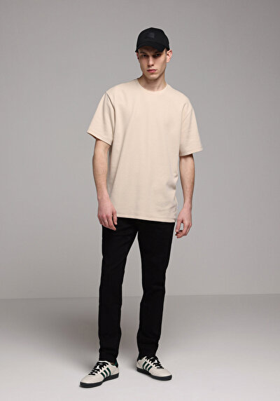 صورة من سليم خصر منخفض ساق ضيقة جينز أسود للرجال