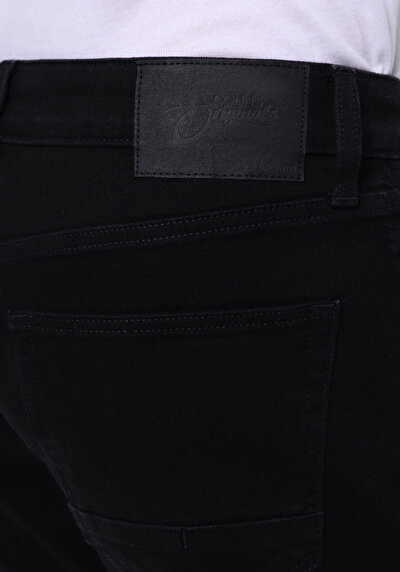 اعرض التفاصيل لـ سليم  خصر منخفض ساق ضيقة جينز أسود للرجال