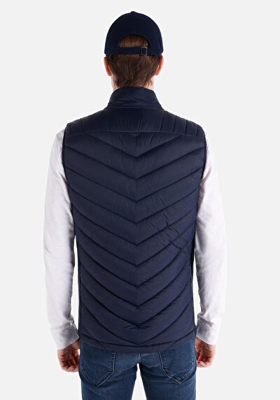 اعرض التفاصيل لـ سترة رجالية باللون الأزرق الداكن سليم