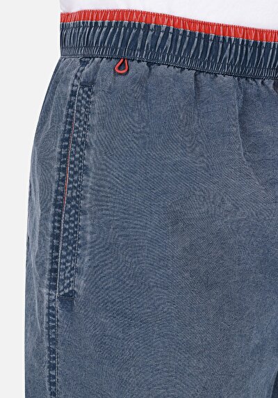 اعرض التفاصيل لـ شورت سباحة رجالي أزرق سليم