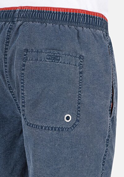 اعرض التفاصيل لـ شورت سباحة رجالي أزرق سليم