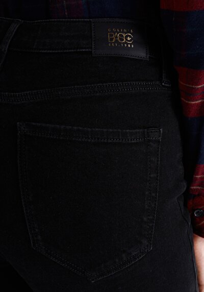 اعرض التفاصيل لـ نحيف  خصر متوسط ساق مستقيمة نسائي جينز أسود