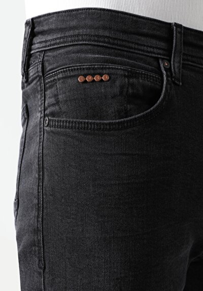 اعرض التفاصيل لـ سليم  خصر منخفض ساق ضيقة جينز أسود للرجال