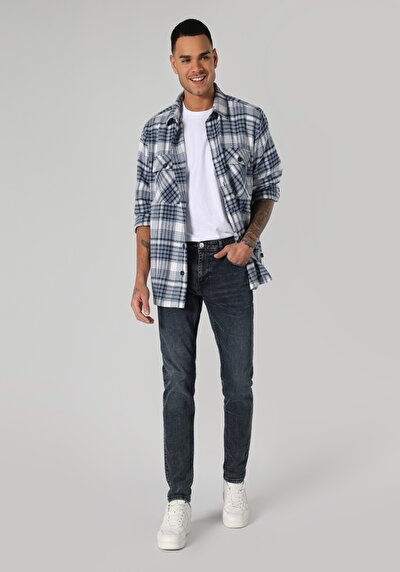 صورة من نحيف خصر منخفض ضيق الساق جينز رجالي