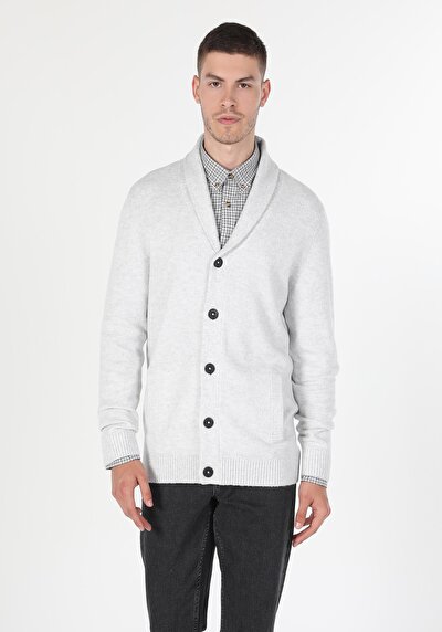 اعرض التفاصيل لـ سليم فيت كارديجان أبيض للرجال