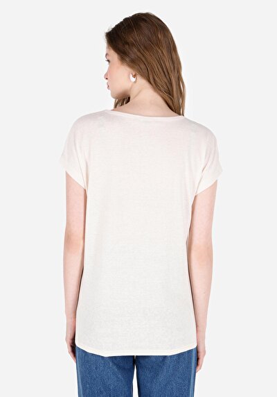 اعرض التفاصيل لـ   رقبة مستديرة نسائي إيكرو كم قصير تي شيرت