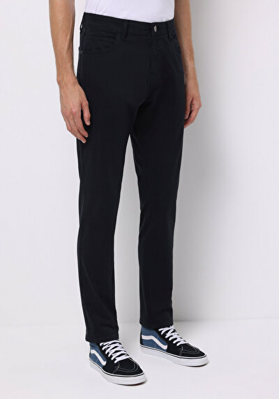 صورة من مستقيم خصر منخفض مستقيم ساق مستقيمة رجالي أزرق داكن