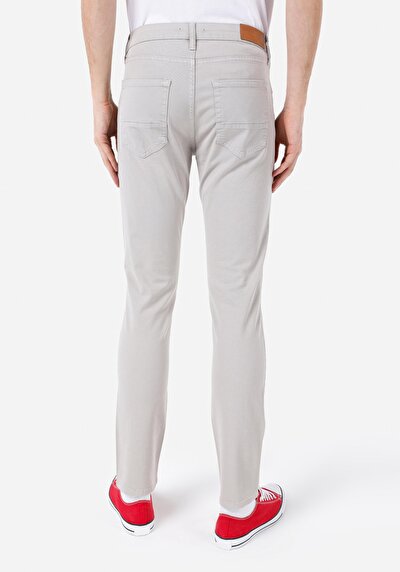 صورة من مستقيم الخصر المنخفض مستقيم الساق الرجال السراويل الحجر