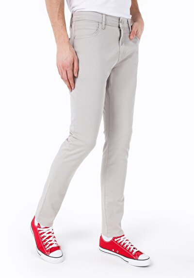 اعرض التفاصيل لـ مستقيم  الخصر المنخفض مستقيم الساق الرجال السراويل الحجر