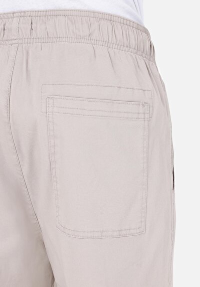 اعرض التفاصيل لـ كومفورت فيت منتصف الخصر طويل الساق بنطلون بيج رجالي