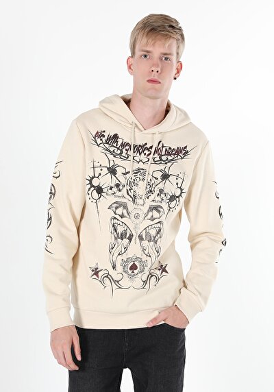 صورة من سويت شيرت رجالي Ecru عادي