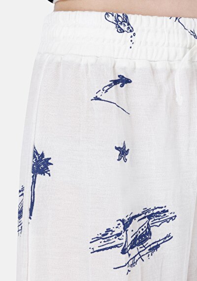 اعرض التفاصيل لـ عادي   الخصر نسائي شورت أبيض