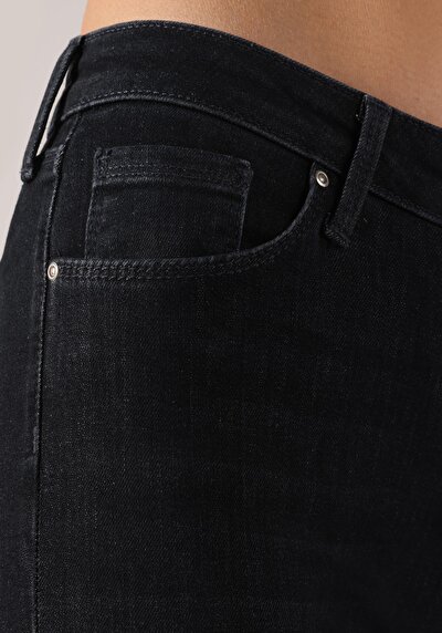 اعرض التفاصيل لـ ضيق   الخصر ضيق الساق النسائية نيلي الجينز