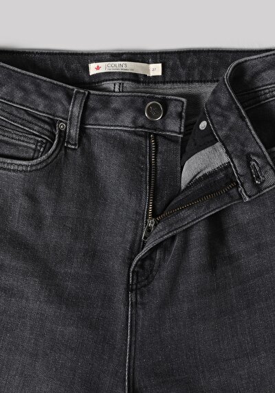 اعرض التفاصيل لـ ضيق  ارتفاع الخصر ضيق الساق الجينز النسائي