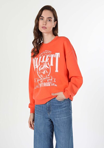 صورة من برتقالي للنساء بلوز