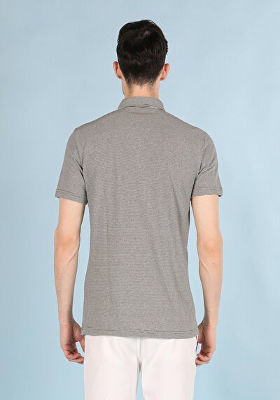 صورة من بولو الرقبة مستقيم رجالي أخضر كم قصير تي شيرت