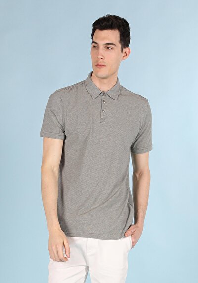 اعرض التفاصيل لـ   بولو الرقبة مستقيم رجالي أخضر كم قصير تي شيرت