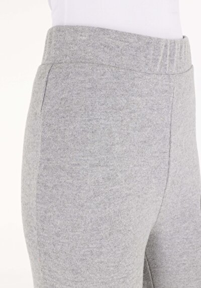 اعرض التفاصيل لـ عادي مناسب متوسط الخصر نسائي بنطلون رياضي رمادي