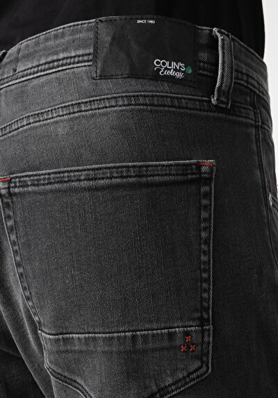 اعرض التفاصيل لـ مستقيم  خصر منخفض مستقيم الساق الجينز النيلي للرجال