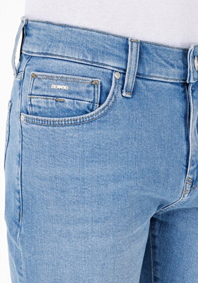 اعرض التفاصيل لـ نحيف  خصر منخفض للرجال نيلي جان شورت