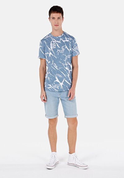 صورة من نحيف  خصر منخفض للرجال نيلي جان شورت