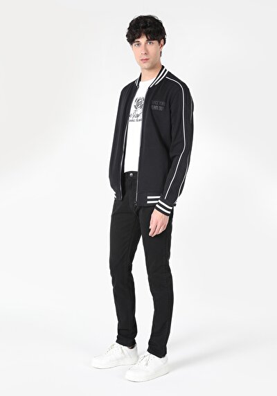 صورة من أسود للرجال جاكيت سترة