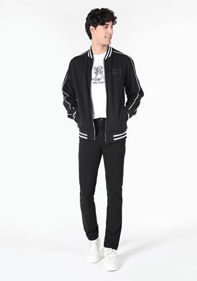 صورة من أسود للرجال جاكيت سترة