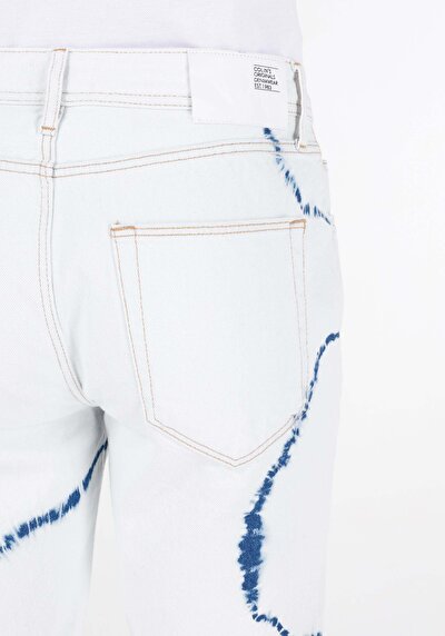 اعرض التفاصيل لـ عادي مناسب متوسط الخصر رجالي شورت جان طبيعي