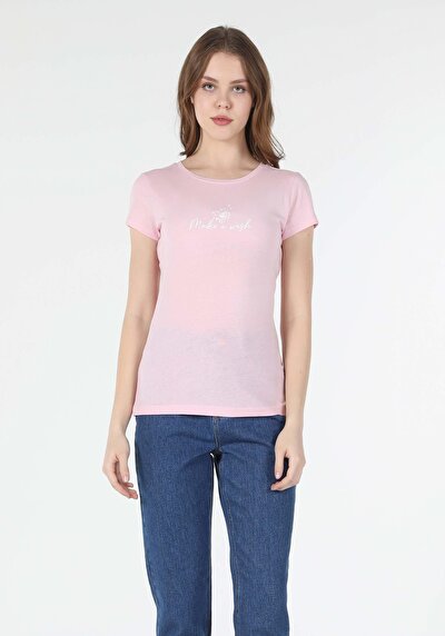 اعرض التفاصيل لـ وردي للنساء تي شيرت بأكمام قصيرة