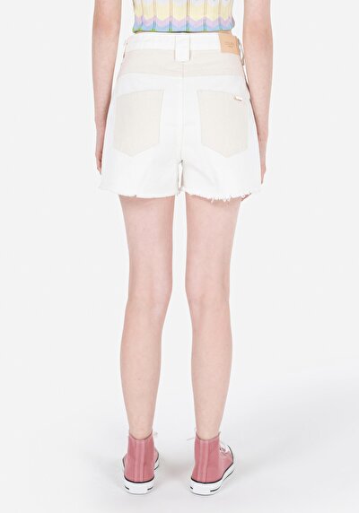 صورة من أمي فيت الخصر العالي نسائي نيلي جان شورت