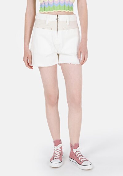 صورة من أمي فيت الخصر العالي نسائي نيلي جان شورت