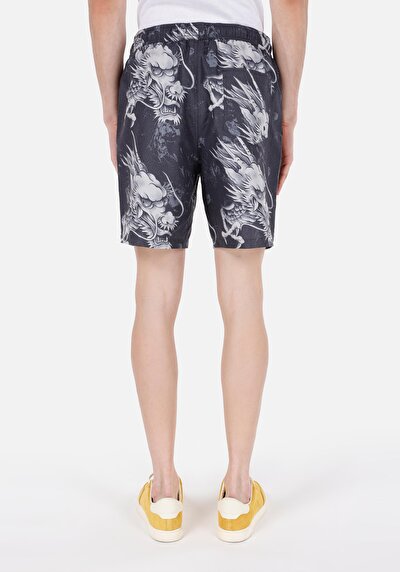 صورة من شورت سباحة أسود رجالي سليم