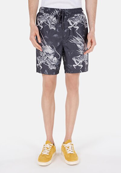 اعرض التفاصيل لـ شورت سباحة أسود رجالي سليم