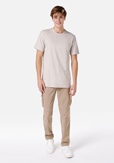 صورة من بيج للرجال تي شيرت بأكمام قصيرة