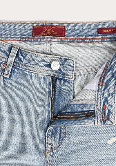 اعرض التفاصيل لـ عادي   الخصر رجالي الدنيم جان شورت