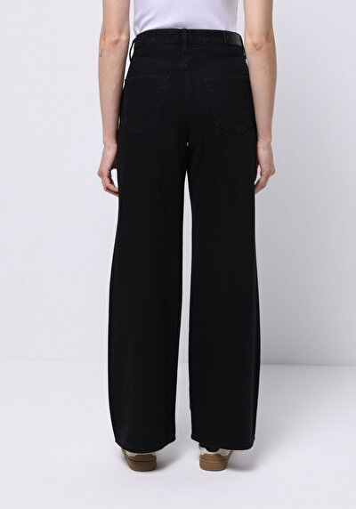 اعرض التفاصيل لـ   خصر عالي ساق واسعة جينز نسائي جينز