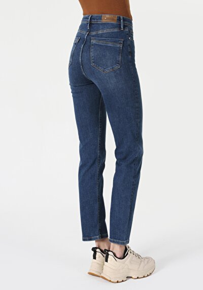 اعرض التفاصيل لـ نحيف   الخصر مستقيم الساق الجينز النسائي