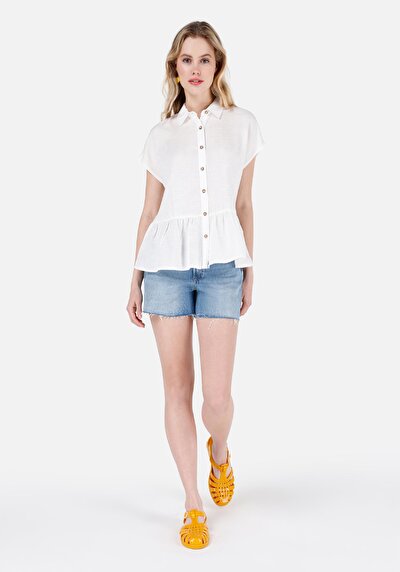 صورة من أمي فيت الخصر العالي نسائي نيلي جان شورت