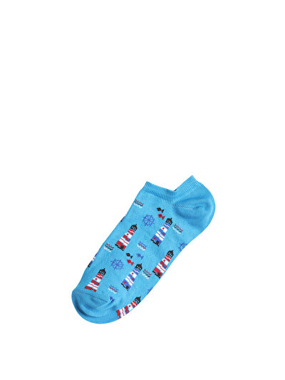 صورة من أزرق للرجال جوارب