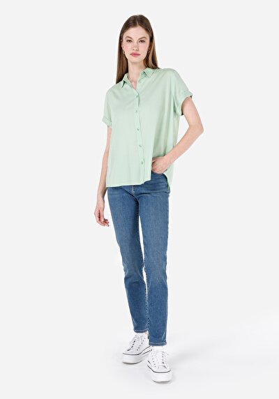 صورة من سليم فيت جينز نسائي أزرق داكن