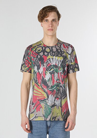 اعرض التفاصيل لـ متعدد الألوان للرجال تي شيرت بأكمام قصيرة