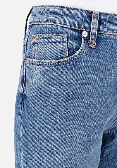 اعرض التفاصيل لـ مام فيت سليم الساق الجينز النسائي النيلي